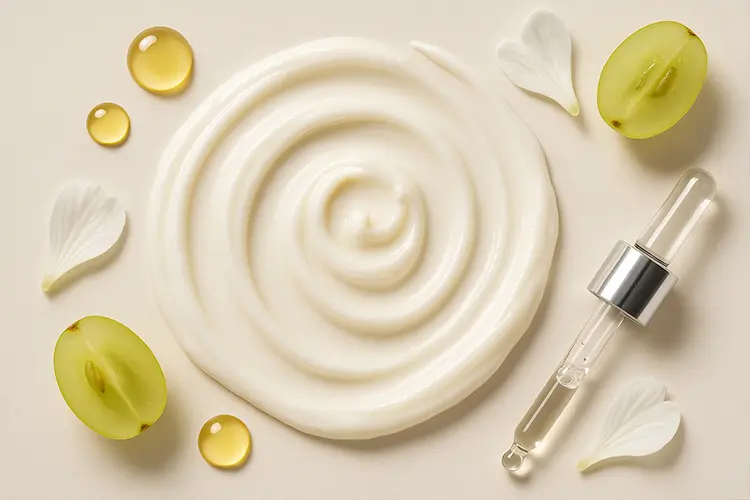 Crèmes anti-taches : soin efficace et conseils pro - gros plan sur une texture de crème, avec mise en avant d’ingrédients actifs