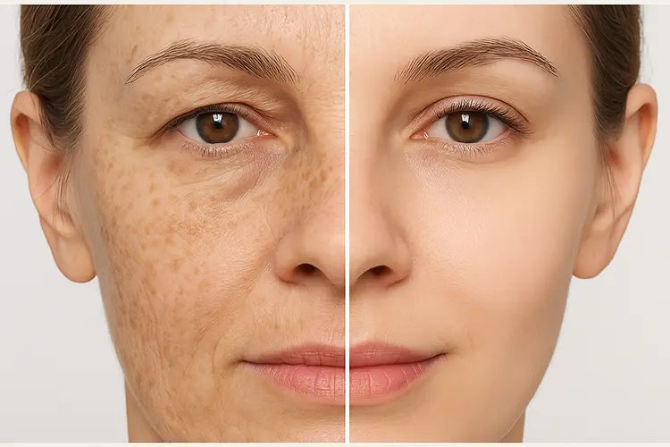Crème solaire : votre alliée santé et anti-âge - peau saine vs peau exposée au soleil sans protection