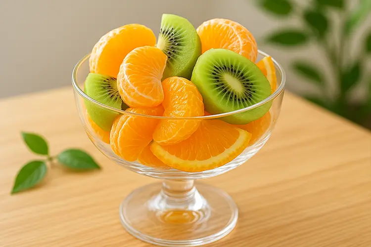 Compléments alimentaires : essentiels pour éviter les carences - coupe de fruits colorés riche en vitamine C